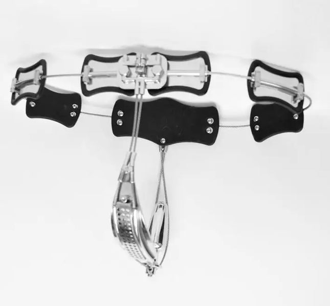 Adjustable Size Stainless Steel Female Chastity Belt, T-type Chastity lock, Chastity Device, Adult Game, Sex Toy, S085