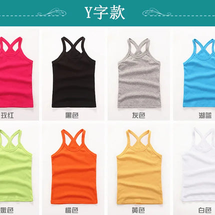 2-11Y Kids Baby Boys Vests T-shirts Children Summer Vest Top Outfit Kid Boy Girl Solid Tops Clothes Cotton Tees Black Playsuits