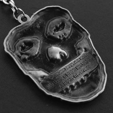Danzig / Evilive Music Jewelry Ugly Face With Alloy Keychains Key Chain For Men Women Fashion Movie Cosplay Cool Gifts