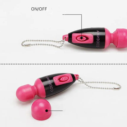 3pcs Mini Magic Wand Face Massage clitoris GSpot tiny AV Vibrator Secret Solo masturbation Keychain pocket Sex Toys For women