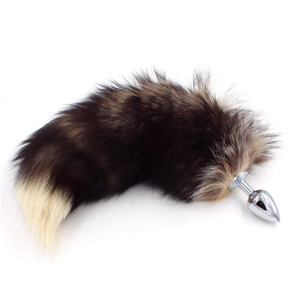 Changeable Anal Plug Fox Tails Metal Anal Sex Toys Butt plug Sex Games Role play Cosplay Toys  Drop Shipping