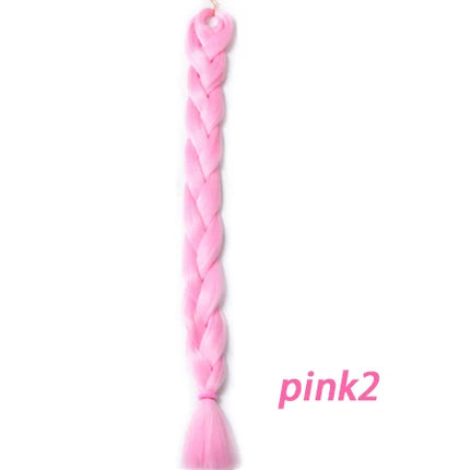 VERVES Braiding Hair Long 100 cm Folded Synthetic Jumbo Braids 165g/Piece Brown Black Pink Pure Color Braid Hair Extensions