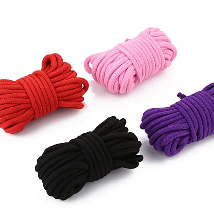 5M&10M Adult Games Sex Toys Rope Provocative Alternative Supplies of Cotton Tied Rope Bondage Comfortable rope not hurt the body