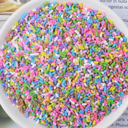 100g/bag Slime Filler Clay Sprinkles Filler Toys Accessories Candy Fake Cake Dessert Slices Decoration Heart Shape
