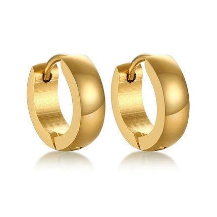 Unisex Stainless Steel Small Hoop Huggie Earrings for Men Woman Ear brinco Jewelry