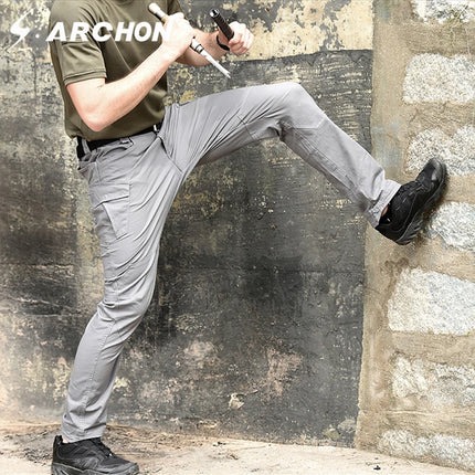 S.archon SWAT Combat Military Tactical Pants Men Large Multi Pocket Army Cargo Pants Casual Cotton Security Bodyguard Trouser