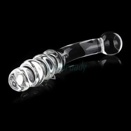 Pyrex Glass Dildo Fake Penis Crystal Anal Beads Butt Plug Prostate Massager G Spot Female Masturbation Toys