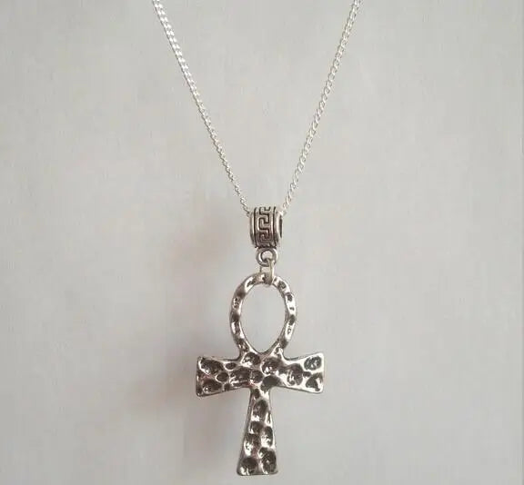 New Fashion Vintage 12 Mixed Ankh Cross Charms Pendants Necklace Spiritual protection For Women Men Jewelry Fast shipping