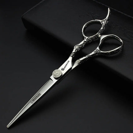 6/7 inch Japan440c Steel Professional Barber Scissors Hair Design Tool Barber Scissors Hairstylist Hairdressing Scissors Salon