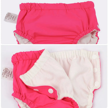 Baby Swim Nappy Diaper Cover Swimwear Cloth Nappies Swimming Trunks Pool Pants Infant Toddler Kids Boys Girls Solid Panties