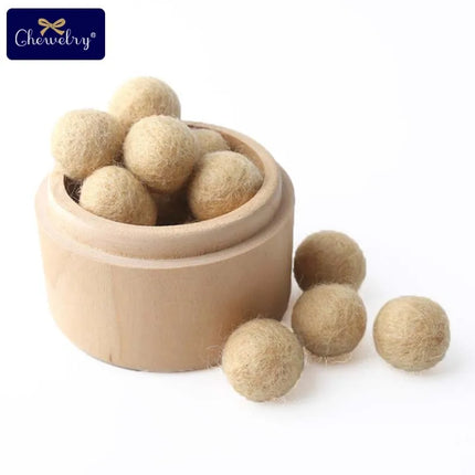 100PCS 20mm 100% Wool Felt Balls DIY Balls Hanging Accessories Candy Color Pom Pom Ball For Kids Party Crafts Children's Toys
