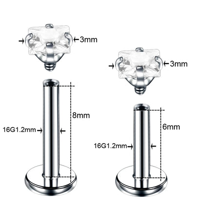 1Pc Stainless Steel Labret Lip Bar Rings Ear Stud Piercings Wholesale Labret Piercing Monore Ring Barbell Piercing Body Jewelry