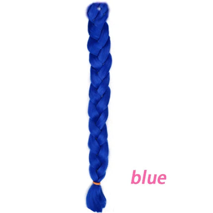VERVES Braiding Hair Long 100 cm Folded Synthetic Jumbo Braids 165g/Piece Brown Black Pink Pure Color Braid Hair Extensions