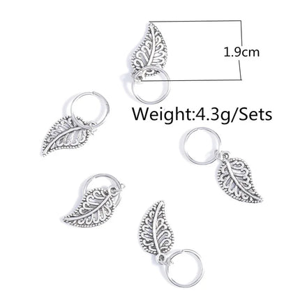 SOHOT New Arrived Set Circle Shell Cross Pendant Women Hairwear Dreadlocks Locs Headbands Hair Clips Ornaments Gift