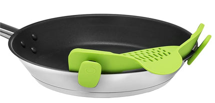 LMETJMA 6 Color Universal Clip on Strainer Adjustable Silicone Strain Pot   Strainer Colander For Pasta Fruit Vegetable JT-007
