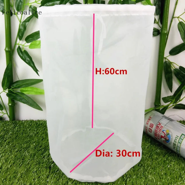 A Type Home Brew Filter Bag Brewing Reusable Wort Fine Mesh Grain Filter Bag For Malt Boiling 1PCS