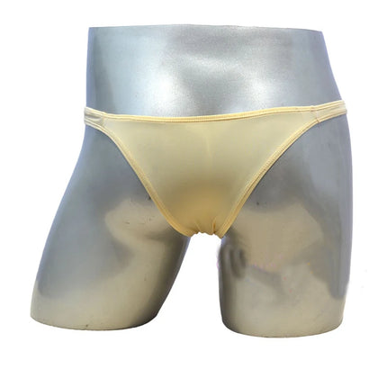 Ice Silk Men's Bikini Underwear Low-waist Male Panties Sexy Translucent  Briefs 16 Colors