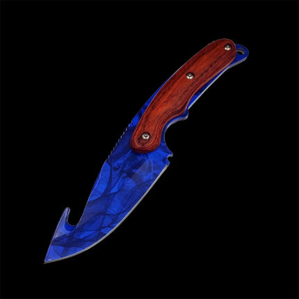 Real CS GO Counter Strike Tactical Straight Hunting Gut Knifes  Camping Sheath Survival Tiger Tooth