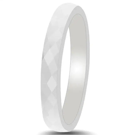 Casual Light Black White Ceramic Rings for Women Cut Surface Ceramic Jewelry Ring Fashion Women Ring Dropshipping