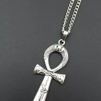 New Fashion Vintage 12 Mixed Ankh Cross Charms Pendants Necklace Spiritual protection For Women Men Jewelry Fast shipping