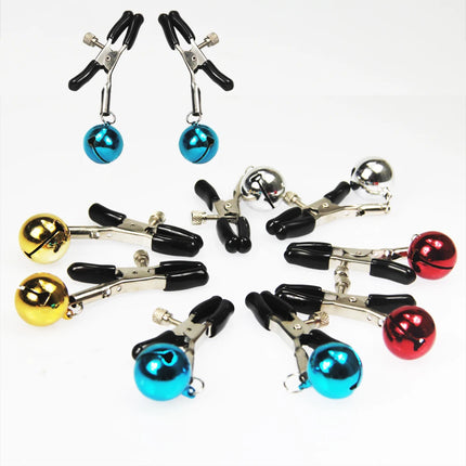 Lot Nipple Clamps Sex Toys For woman Sexy Adult Novelty Mercy Chained milk Clip bells Female Breast Clip clitoris restraints