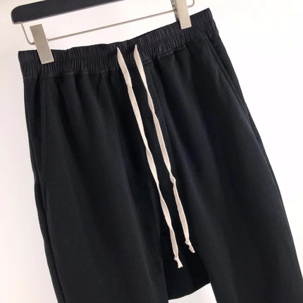 Owen Seak Men Casual Harem Pants Cotton Gothic Men's Clothing Sweatpants Autumn Women Cross Full Length Loose Black Pants XL