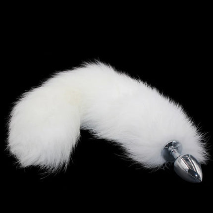 Changeable Anal Plug Fox Tails Metal Anal Sex Toys Butt plug Sex Games Role play Cosplay Toys  Drop Shipping