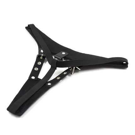Alluring Leather female Chastity belt body restraint harness bondage with cock ring adult fetish sex game toy for women