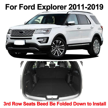 Car Rear Boot Cargo Liner Tray Trunk Floor Carpet Mats Carpets Pad Anti-dirty For Ford Explorer 2011 - 2015 2016 2017 2018 2019