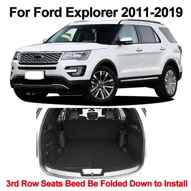 Car Rear Boot Cargo Liner Tray Trunk Floor Carpet Mats Carpets Pad Anti-dirty For Ford Explorer 2011 - 2015 2016 2017 2018 2019