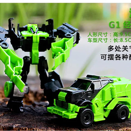 Transformation Deformation Robot Yellow Car Compatible Model Building Kid"s Block Hobbies Car Model early education Kid's Toy