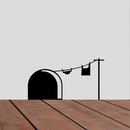 Funny Mouse Hole Wall Stickers Kitchen Bedroom Baseboard Home Decoration 3d Vinyl Wall Decals Diy Cartoon Rat Animal Mural Art