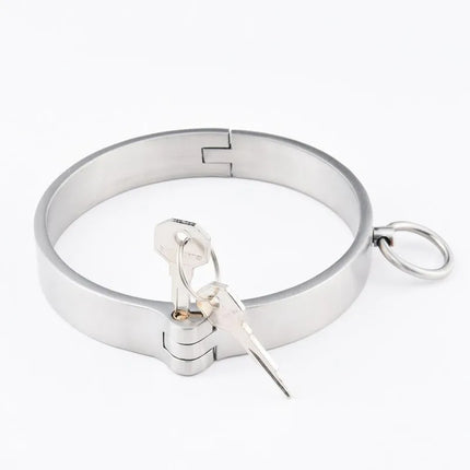 Lockable Collar BDSM 304 Stainless Steel Slave Collar Restraints Choking Ring Slave Bdsm Necklace Bondage Sex Toys For Women Man
