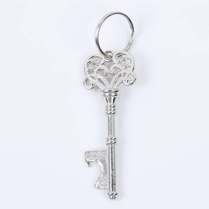 Key Shaped Bottle Opener Keychain Zinc Alloy Copper Silver Keyring Beer Can Unique Creative Gift Home Kitchen Accessories Gadget