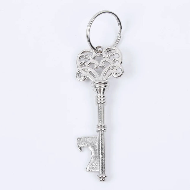 Key Shaped Bottle Opener Keychain Zinc Alloy Copper Silver Keyring Beer Can Unique Creative Gift Home Kitchen Accessories Gadget