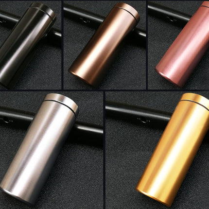 Slim Cigarette Aluminum Cigarette Box Sealed Waterproof Male And Female Portable Cylindrical Cigarette Case Cans 118mm*45mm