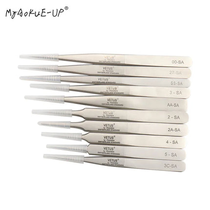 Top Quality VETUS 6A-SA Eyelash Tweezer Stainless Steel anti-static 3D/6D Volume Eyelash Extension Tools