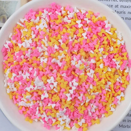 100g/bag Slime Filler Clay Sprinkles Filler Toys Accessories Candy Fake Cake Dessert Slices Decoration Heart Shape