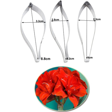 Lily Petal Veiner Silicone Moulds Fondant Flowers Cake Decorating Chocolate Gumpaste Sugarcraft Clay Cold Porcelain CS372