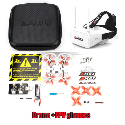 EMAX Tinyhawk II 75mm 1-2S Whoop FPV Racing Drone RTF / BNF FrSky D8 Runcam Nano2 Cam 25/100/200mw VTX 5A Blheli_S ESC