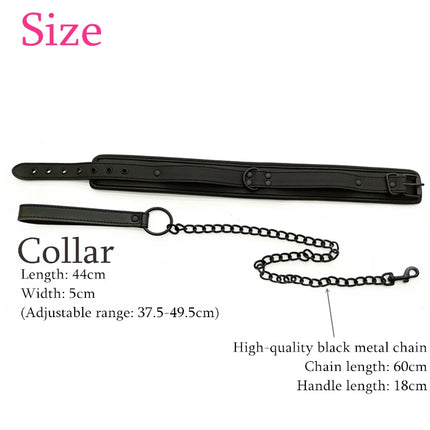 Sexy Adjustable Leather Handcuffs Collar Adult Toys Sex Games Bondage Restraints Exotic Accessories Sex Toys for Woman Couples