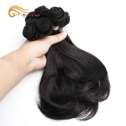 Short Curly Hair Bundles 100% Human Hair Extensions Brazilian Hair Weave Bundles 8 Pcs/Lot Ombre Bundles For Women