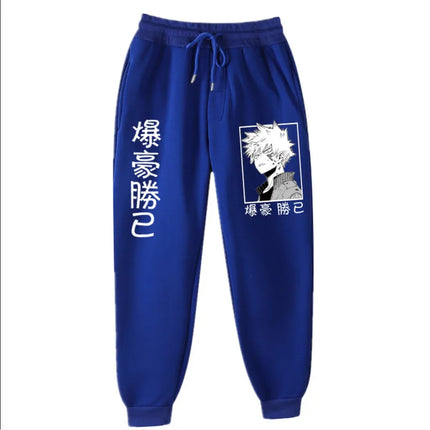 2021Japanese anime My Hero Academia Katsuki Bakugo Harajuku Men's Pants Print Joggers Male Trousers Casual Sweatpants sweatpants