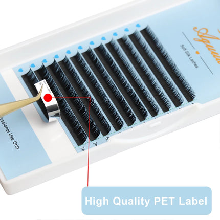 AGUUD Bottom Lashes 5mm 6mm 7mm 8mm B/C Curl Under Eyelashes Lower Individual Lashes Natural Short False Mink Eyelash Extension
