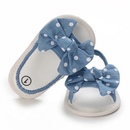 Infant Non-Slip First Walkers Footwear 0-18 Months Baby Girls Sweet Flowers Sandals Summer Soft Sole Flat Princess Dress Shoes