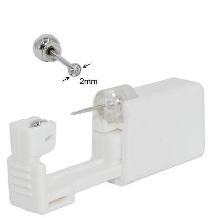 1PC 316L Surgical Steel Ear Stud Disposable Sterile Piercing Stud with Safe Ball Buckle Set Piercing Gun Body Piercing Jewelry