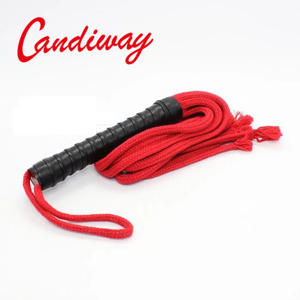 49CM BDSM Whips Adult Sex Toys Black Red Leather Handle Flogger Bondage Play Gear 18+ Ridding Crop Sex TOY For Couple GAMES