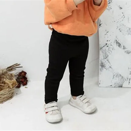 Baby Girls Leggings Cotton Big PP Pants Spring Autumn Kids Girls Pants Fashion Solid Long Trousers Children's Pants 2024 New