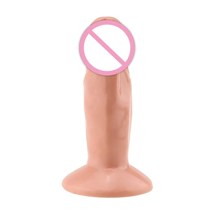 Female Mini Dildo Simulation with Suction Cup Small Realistic Silicone Soft Thick Penis Adult Erotic Sex Toys Anal Dick Sexshop
