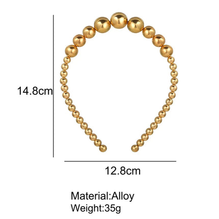 New Simple Full Pearls Women Hairbands Sweet Headband Hair Hoops Holder Ornament Head Band Lady Elegant Fashion Hair Accessories